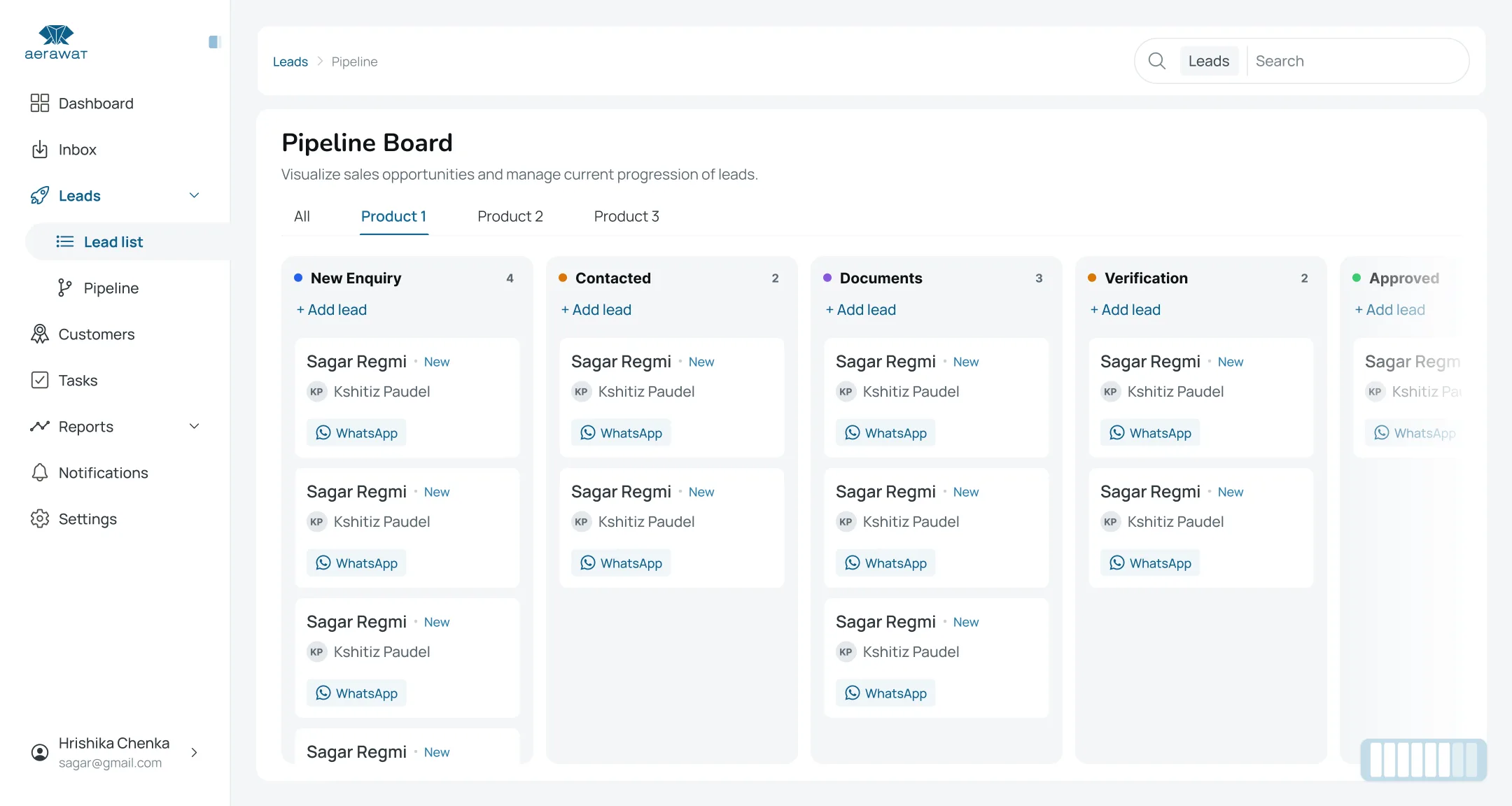 LR3 CRM interface
